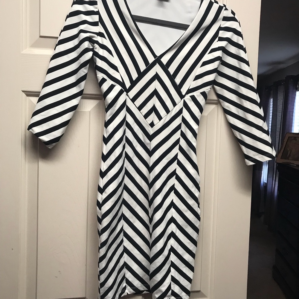 Sexy black and white Bebe dress